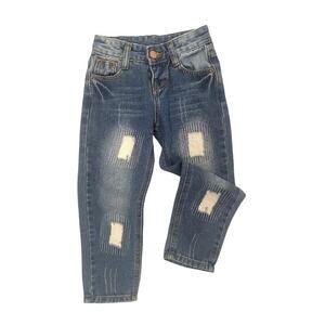 Kidscool Relaxed Fit Patchwork Distressed Jeans 3 (read)